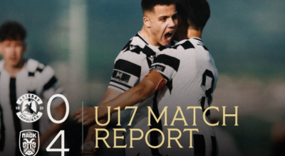 Τεσσάρα του ΠΑΟΚ Κ17 επί του Αστέρα Τρίπολης