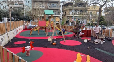 Καλαμαριά: Πάτησαν και κατέστρεψαν παιδική χαρά στον Αγ. Ιωάννη